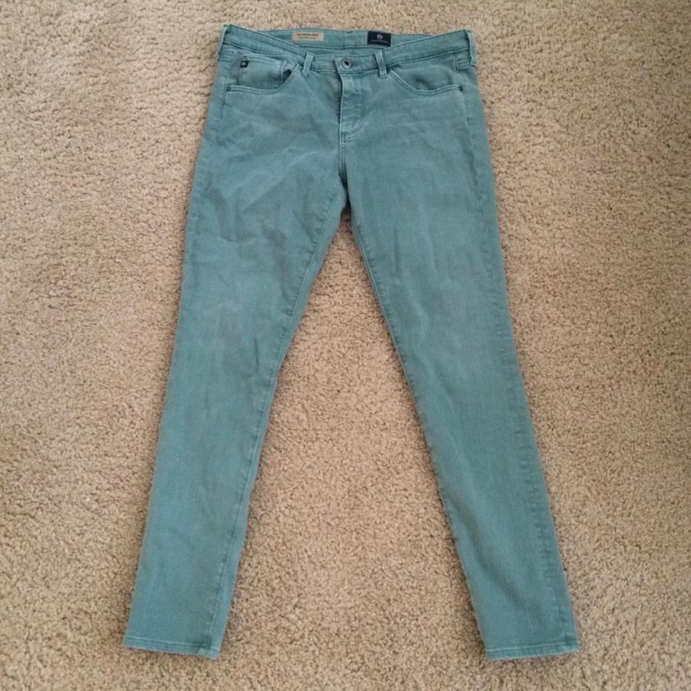 AG Legging Ankle Skinny Jeans, 29, Mint